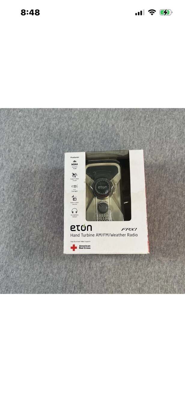 Eton FRX1 Hand Turbine AM/FM/NOAA Weather Radio with Flashlight